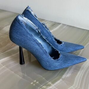 Stylish Denim Heels